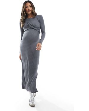 Mama.licious Mamalicious Maternity Jersey Ribbed Skirt - Blue