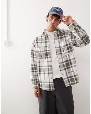 Weekday Work Fleece Overshirt - Natural