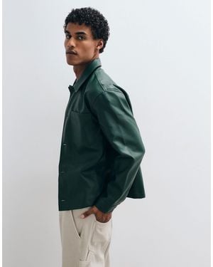 ASOS Faux Leather Shacket - Green