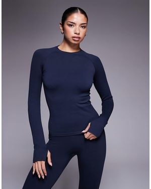 4505 Sculpting Seamless Long Sleeve Top - Blue