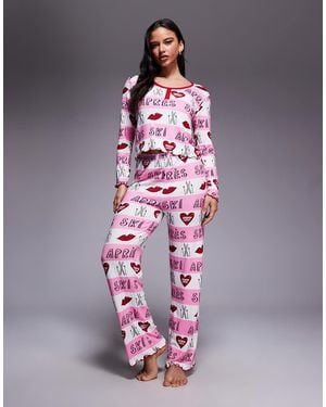 River Island Apres Ski Pyjamas - Pink