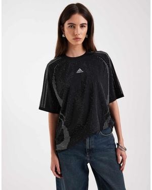 adidas Originals Teamgeist Rhinestone Tee - Black