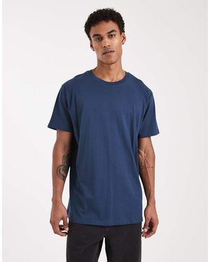 Brave Soul Oversized Crew Neck T-shirt - Blue
