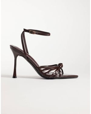 SIMMI Simmi london deja sandalen mit absatz und knotendetail - Weiß