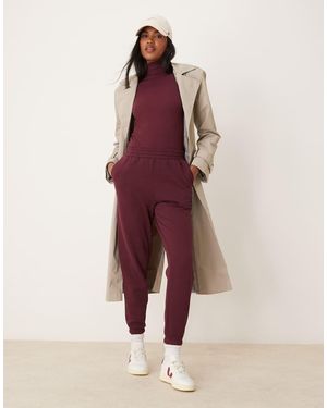 New Look Cuffed Joggers - Red
