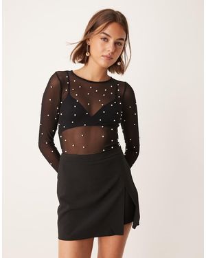Pimkie Side Split Skort - Black