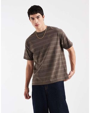Levi's Striped T-shirt - Brown