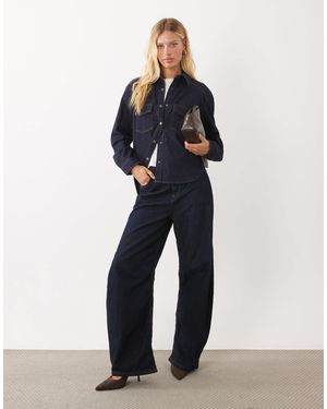 Mango Classic Denim Shirt - Blue