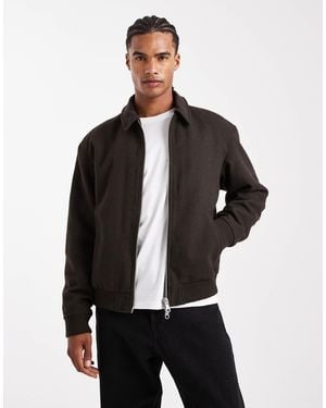 Jack & Jones Harrington Bomber Jacket - Black