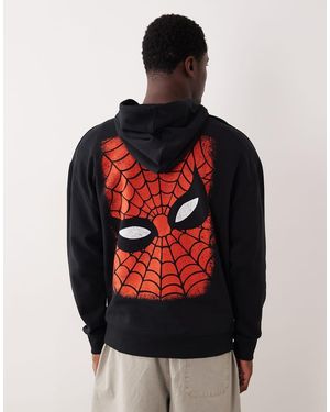 ASOS Oversized Hood With Spiderman Print - Red