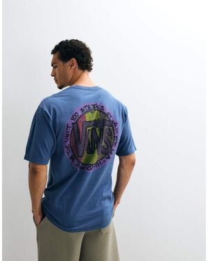 Vans Blotched Circle Backprint T-Shirt - Blue