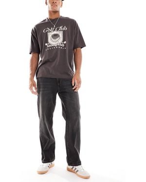 Pull&Bear Loose Jeans - Black