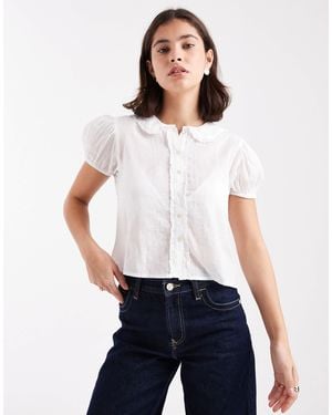Cotton On Cotton On Eliza Frill Short Sleeve Shirt - White