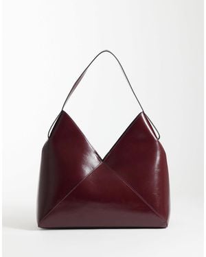 ASOS Tote Bag With Panel Detail Bag - Purple