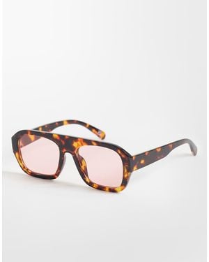 ASOS Aviator Sunglasses - Pink