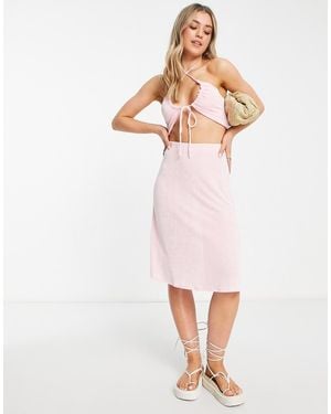 Monki Gonna Midi Pallido - Rosa