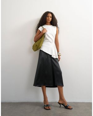 TOPSHOP Satin Culotte - Black