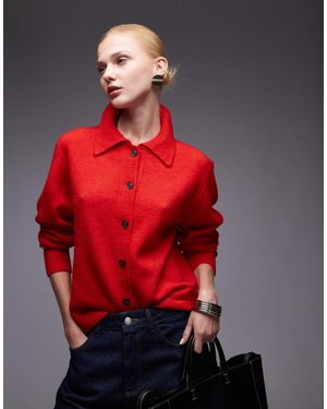 ASOS Knitted Collared Cardigan