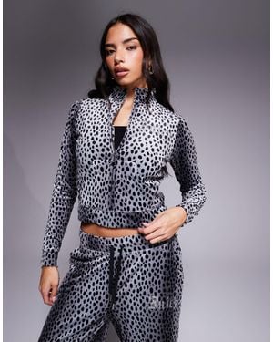 Juicy Couture X Asos Exclusive Co-ord Zip Up Hoodie - Grey