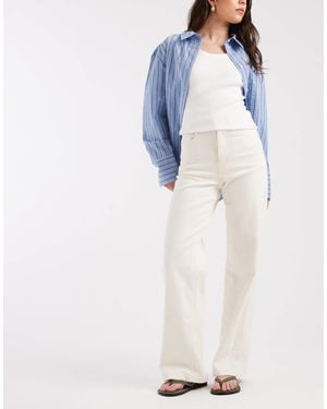 ONLY Hannah Extra High Waist Wide Leg Jeans - Blue