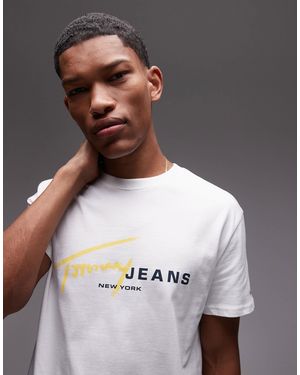 Tommy Hilfiger Signature Logo T-Shirt - Metallic