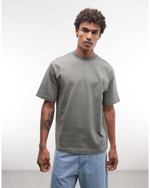 Weekday T-shirt décontracté - kaki foncé - Gris