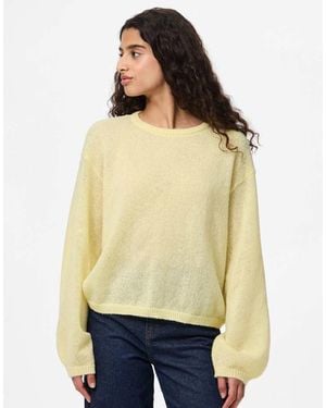 Pieces Knitted Pullover - Natural