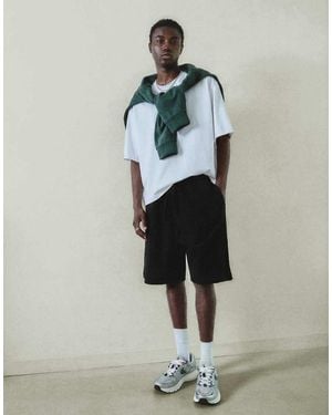 Bershka Loose-Fitting Bermuda Shorts - White