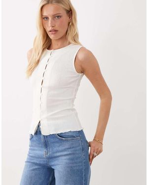 Jdy Structured Vest - White