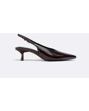 Stradivarius Schoenen Met V-Hals En Kitten Hakken - Wit