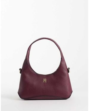 Tommy Hilfiger Everyday Mini Shoulder Bag With Cross-body Strap - Purple