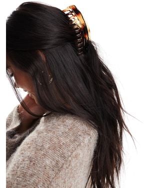 ASOS Xl Hair Claw With Scallop Edge - Black