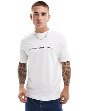 Barbour – motored – t-shirt - Weiß