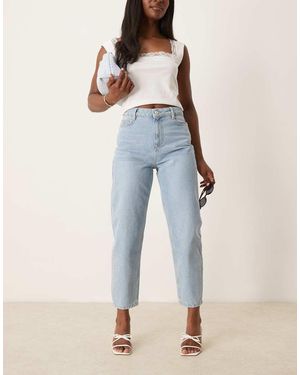 Nobody's Child Jeans A Cilindro Lavaggio Chiaro - Blu