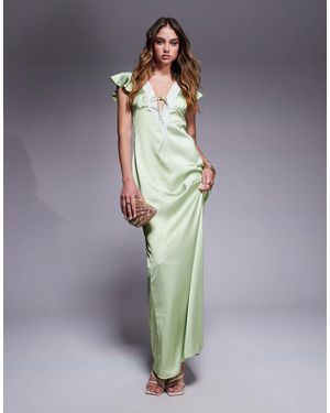 Princess Polly – satin-maxikleid - Grau