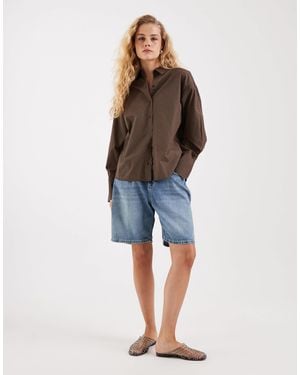 JJXX Bella Check Long Sleeve Shirt - Blue