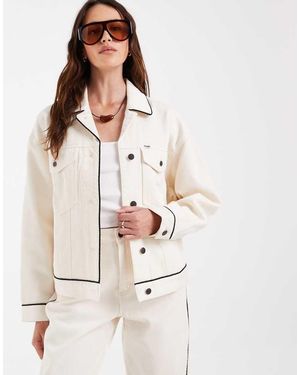 Wrangler Chaqueta Cowgirl En Blanco Roto - Neutro