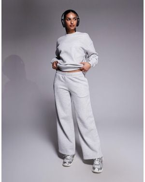 4505 Icon Rest Day Heavyweight 440gsm Cotton Wide Leg jogger - Gray