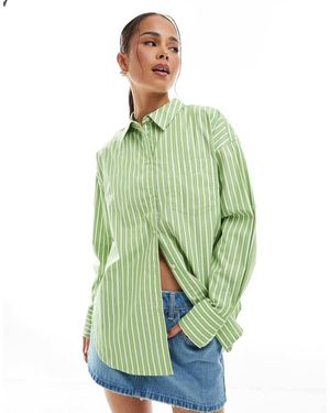 JJXX Jamie Oversized Stripe Shirt - Green
