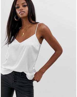 Lipsy Satin Cami Top - White