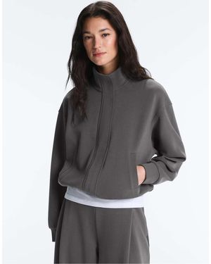 Oysho Piqué Jacket With Cotton - Grey