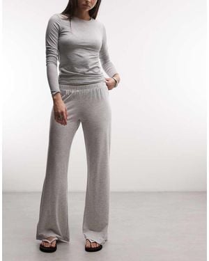 Weekday Slouchy Jersey Trousers - Grey