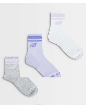 New Balance Run 3-Pack Enkelsokken - Wit