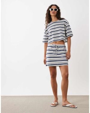 ASOS Knit Jersey Mini Skirt - White