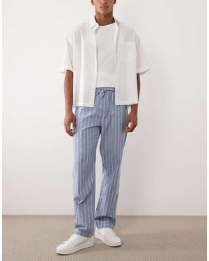 ASOS Straight Fit Trousers - Blue