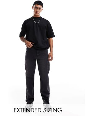 ASOS – gerade geschnittene jeans - Schwarz