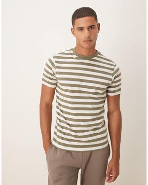 ASOS Gestreept T-Shirt - Bruin