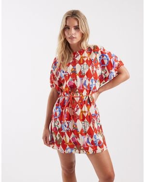 Never Fully Dressed Simmi Mini Dress - Red