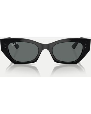 Ray-Ban – zena – ungleichmäßige, polarisierte sonnenbrille - Schwarz
