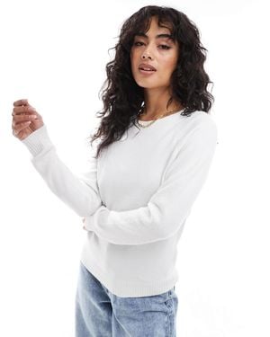 Vero Moda Round Neck Sweater - White